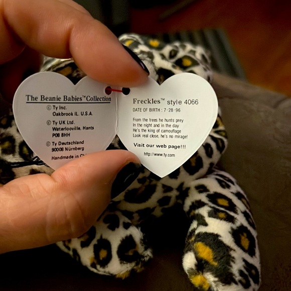 TY Beanie Baby Freckles Spotted Leopard 1996 - Picture 4 of 7